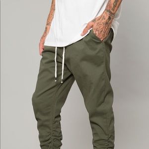 h&m olive green joggers